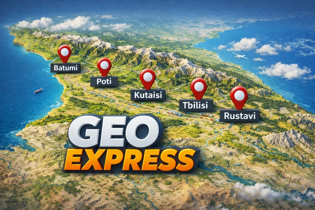 ჯეო ექსპრესის მომსახურება საქართველოს მასშტაბით